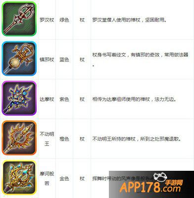 大话西游手游1-50级装备大全 酷炫到爆