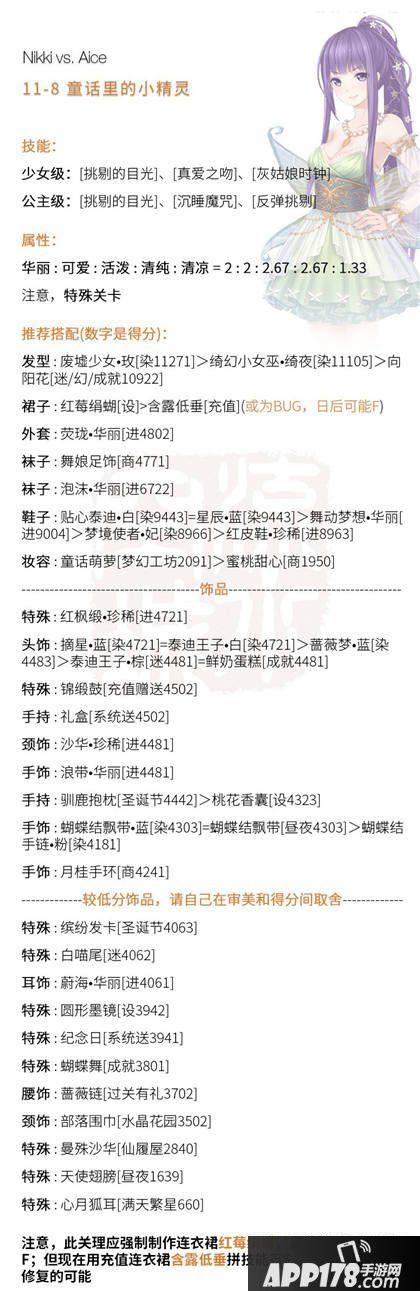 奇迹暖暖11-8高分s