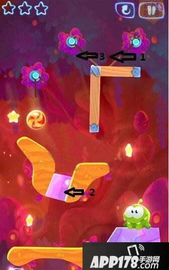 割绳子魔法魔法森林第十关三星攻略