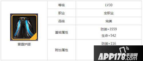 天天来战雷霆护腿