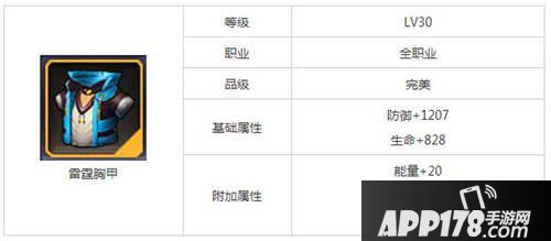 天天来战雷霆胸甲