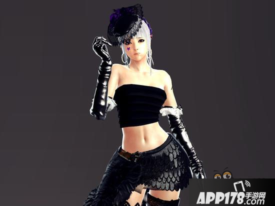 洛奇英雄传永恒伊菲黑色混搭 裹胸显高贵气质