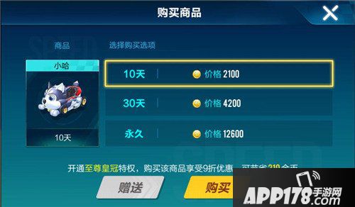 QQ飞车手游C级车小哈价格 QQ飞车手游小哈多少钱