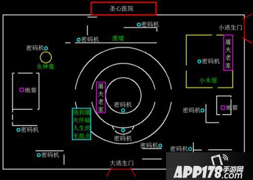 第五人格圣心医院地图平面图 第五人格圣心医院地图平面图详解