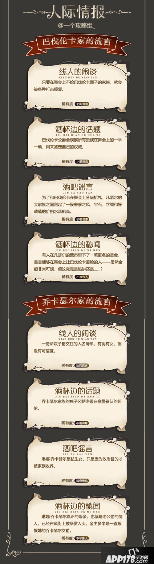 螺旋圆舞曲人际情报一览