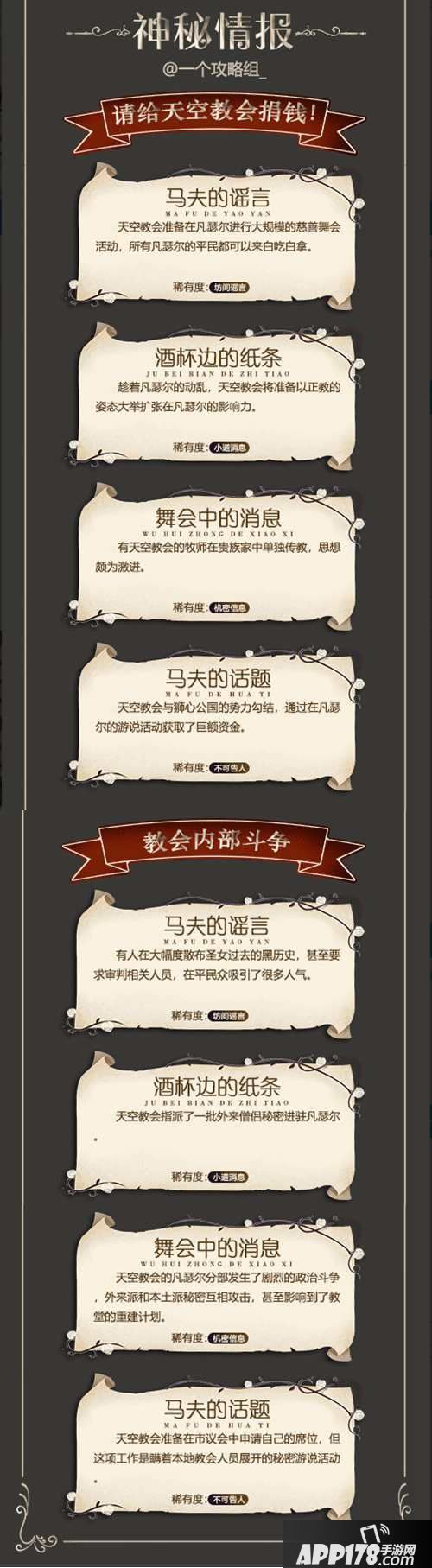 螺旋圆舞曲神秘情报汇总