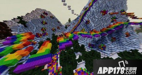 我的世界彩虹欣赏作品合集