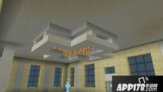 我的世界房屋内饰设计教程 电视墙与贴顶灯制作方法
