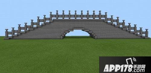 我的世界古代石拱桥一孔教程 古代石拱桥一孔怎么做