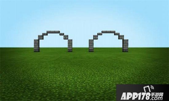 我的世界拱式两孔桥教程 拱式两孔桥怎么做