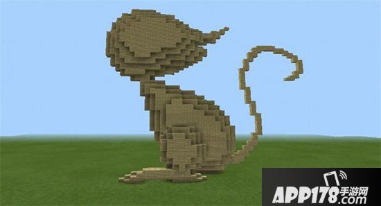 我的世界鼠年雕塑教程 老鼠雕塑怎么做