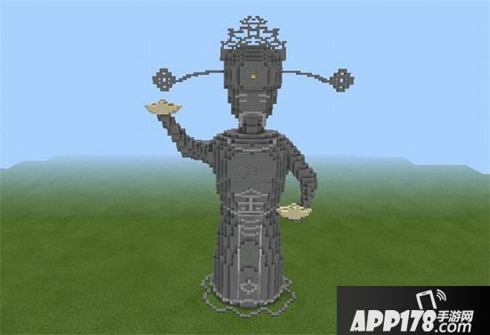 我的世界财神爷雕塑教程 财神爷雕塑怎么做