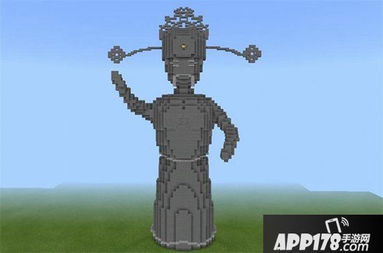 我的世界财神爷雕塑教程 财神爷雕塑怎么做