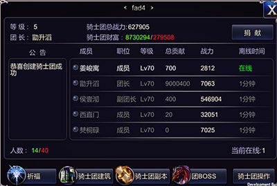 英雄之剑骑士团祈福有什么用