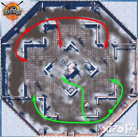 3D坦克争霸5大地图伏击路线选择
