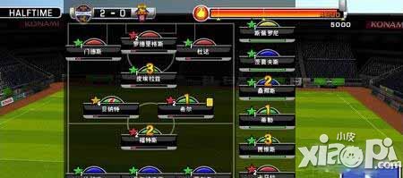 实况俱乐部半场休息怎么换人