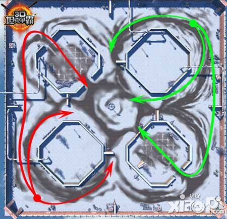 3D坦克争霸5大地图伏击路线选择