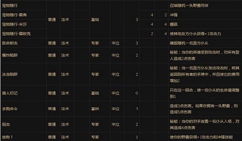 炉石传说猎人