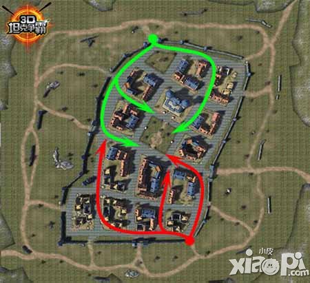 3D坦克争霸5大地图伏击路线选择