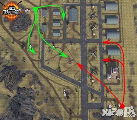 3D坦克争霸5大地图伏击路线选择