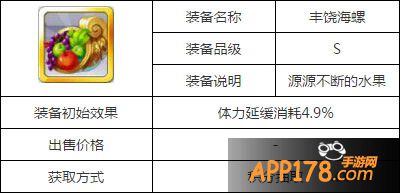 天天风之旅丰饶海螺属性图鉴
