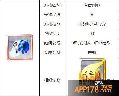 天天风之旅高音喇叭属性图鉴