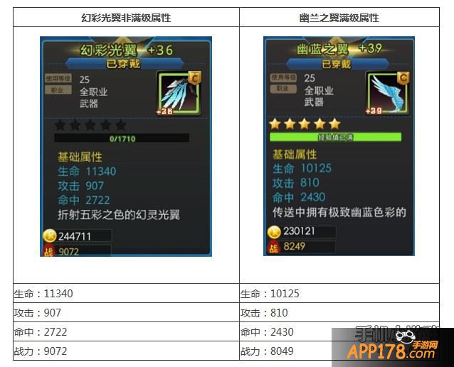 幻彩光翼和幽兰之翼