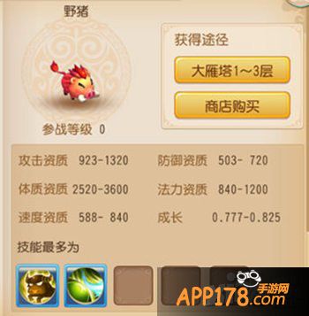梦幻西游手游宠物野猪怎么加点
