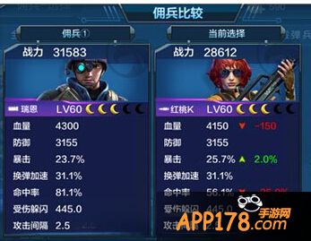 满级的属性对比
