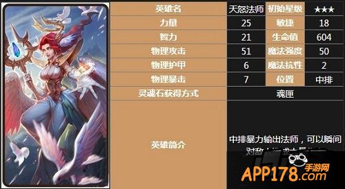 刀塔传奇天怒法师属性