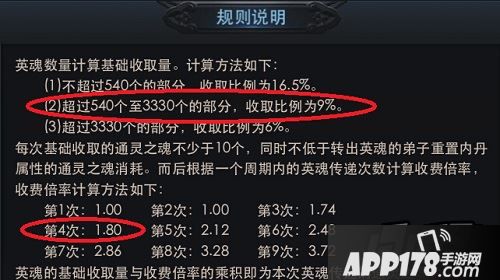 乱斗西游传递英魂计算方法