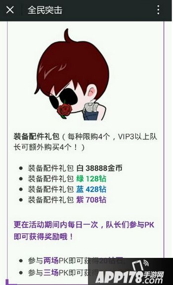 全民突击19号出的装备配件包
