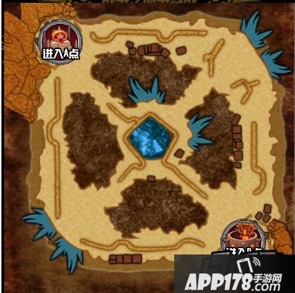 战争之原内分为2个安全区传送点