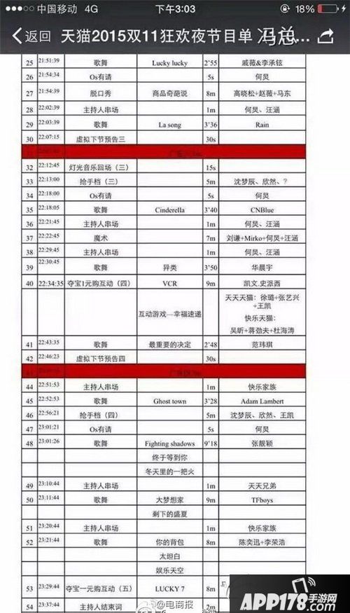 2015天猫双11晚会什么时候开始 天猫双十一晚会节目单2