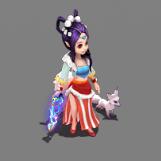 大话西游手游女魔神兵发光