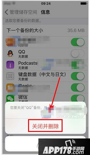 iphone6s plus怎么删除云备份 苹果6s plus删除云备份教程6