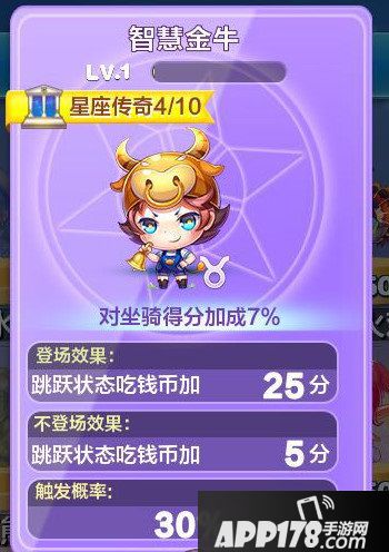 天天酷跑智慧金牛属性
