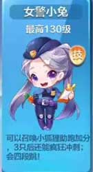 天天酷跑女警小兔