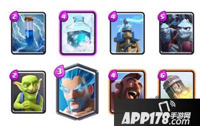 皇室战争A5-A8冰冻火箭猪卡组分享