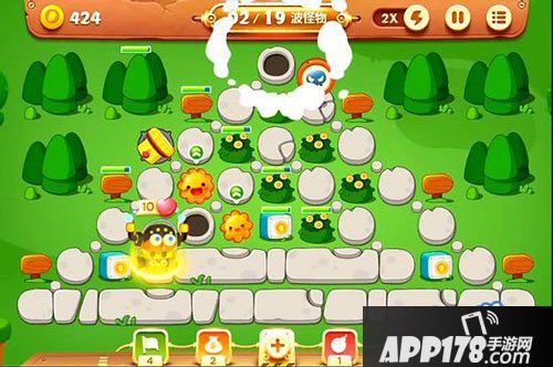 保卫萝卜3公园第19关<a href=http://www.app178.com/gonglue/ target=_blank class=infotextkey>攻略</a>