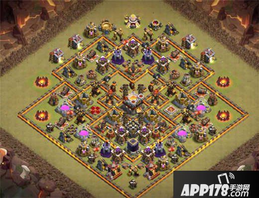 部落冲突10本双炸弹塔阵型分享