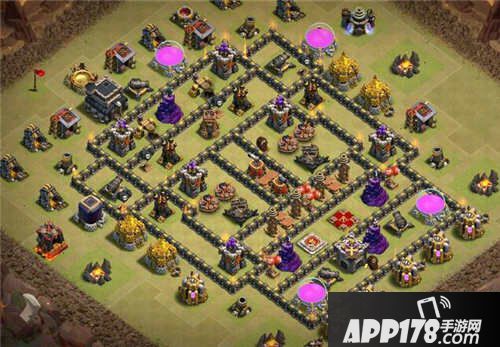 部落冲突9本炸弹塔阵型分享