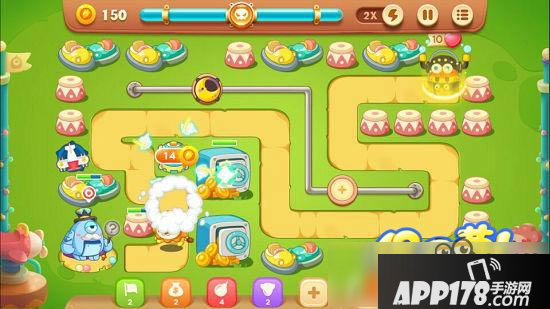 保卫萝卜3游乐场第30关图文攻略 游乐场第30关金萝卜通关布阵