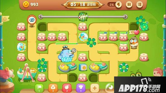 《保卫萝卜3》游乐场第20关金萝卜通关攻略