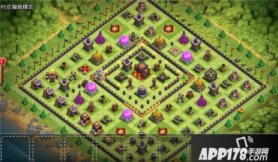 部落冲突10本种树护黑阵型分享