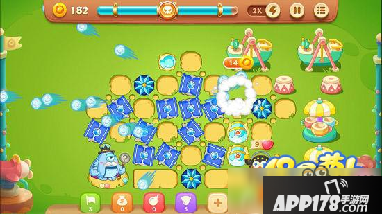 保卫萝卜3游乐场第10关图文攻略 游乐场第10关金萝卜通关布阵