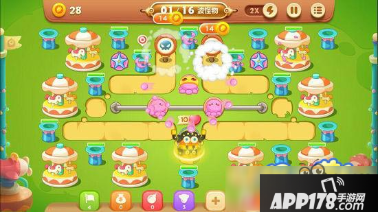 保卫萝卜3游乐场第7关图文攻略 游乐场第7关金萝卜通关布阵