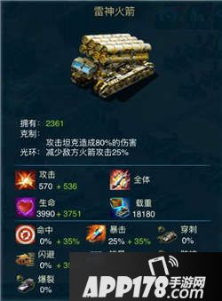 巅峰坦克坦克类型介绍