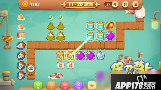 保卫萝卜3燃爆新春第5关金萝卜攻略 爆竹关卡第5关攻略