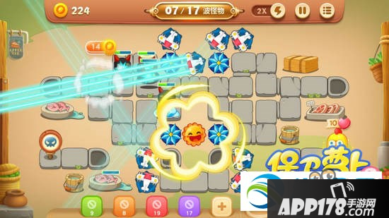 保卫萝卜3燃爆新春3怎么过？第3关快速通关攻分享